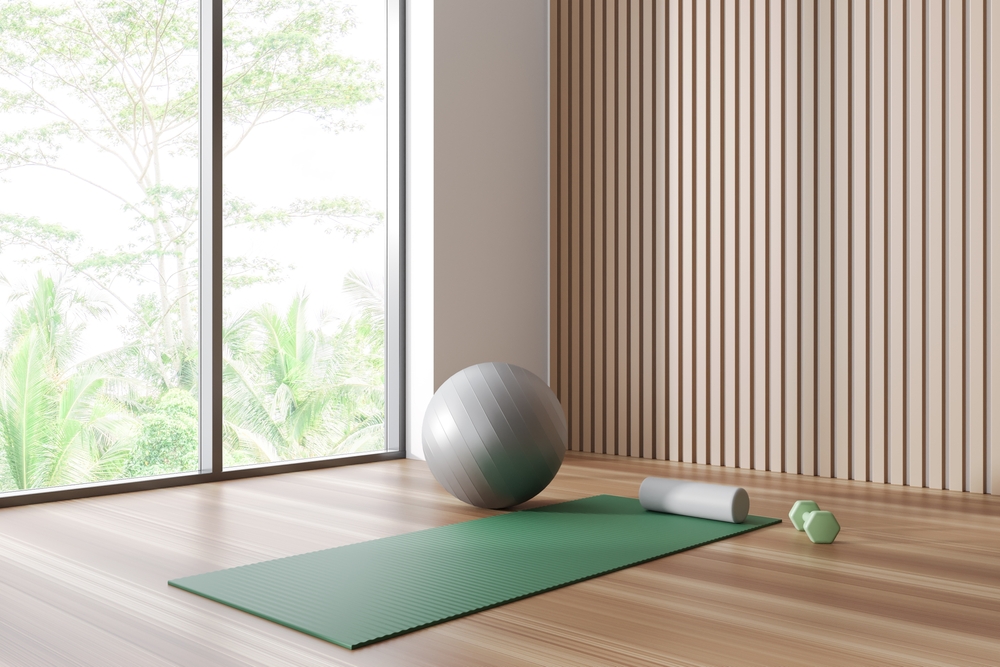 decoración sala yoga